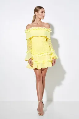 Mossman The Mood Swing Dress Yellow Size 6 for rent on The Volte - image 1