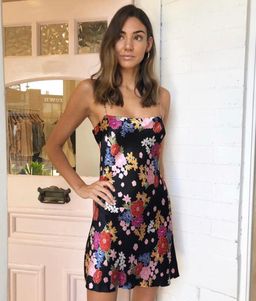 Bec & Bridge Cha Cha Mini Dress Bouquet Floral Print Size 6 for rent on The Volte - image 2