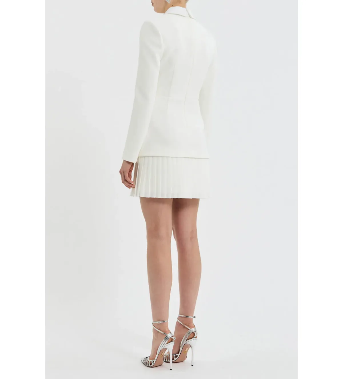 Rebecca Vallance Atlas Mini Dress in Ivory Size 8 - Image 2