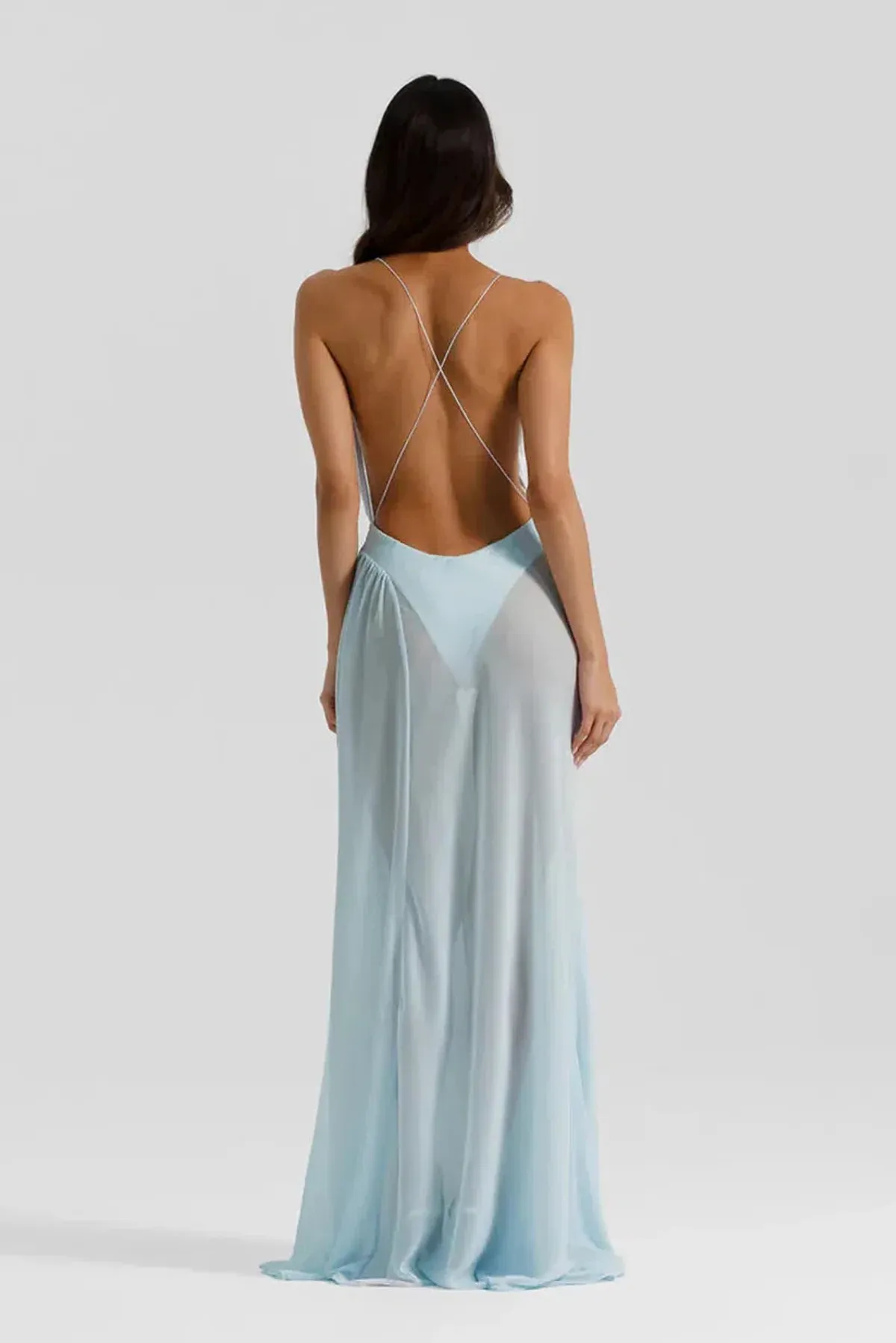 NATALIE ROLT AGNES DRESS ICE BLUE SIZE 8 - Image 2
