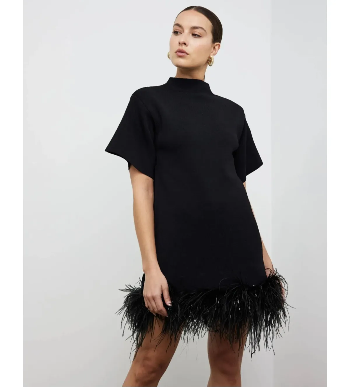 Rachel Gilbert Rita Mini Dress in Black Size 1/AU8 - Image 1