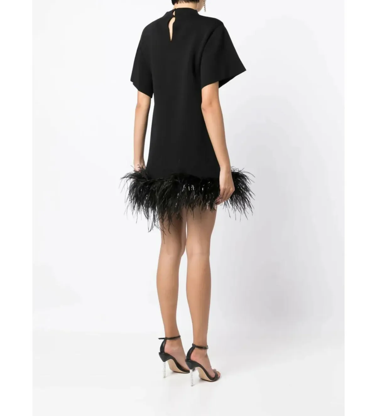 Rachel Gilbert Rita Mini Dress in Black Size 1/AU8 - Image 3