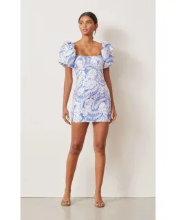 Bec & Bridge Banana Leaf Mini Dress Print Size AU 6 for rent on The Volte - image 1