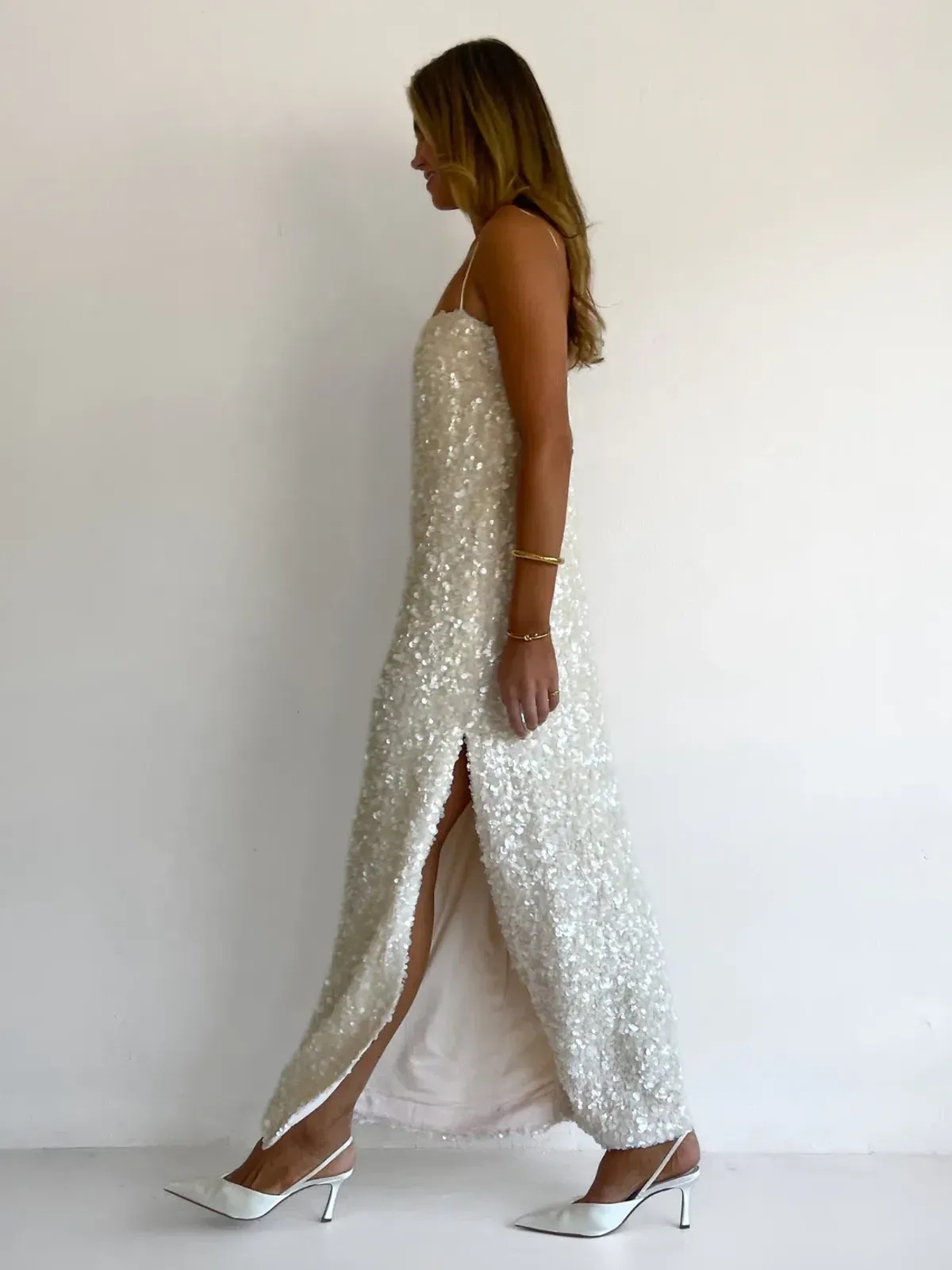 Arley Marsha Maxi Dress In Cream - Image 3