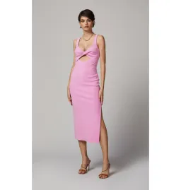 Bec & Bridge Joelle Midi Dress Pink Size AU 6 for rent on The Volte - image 1