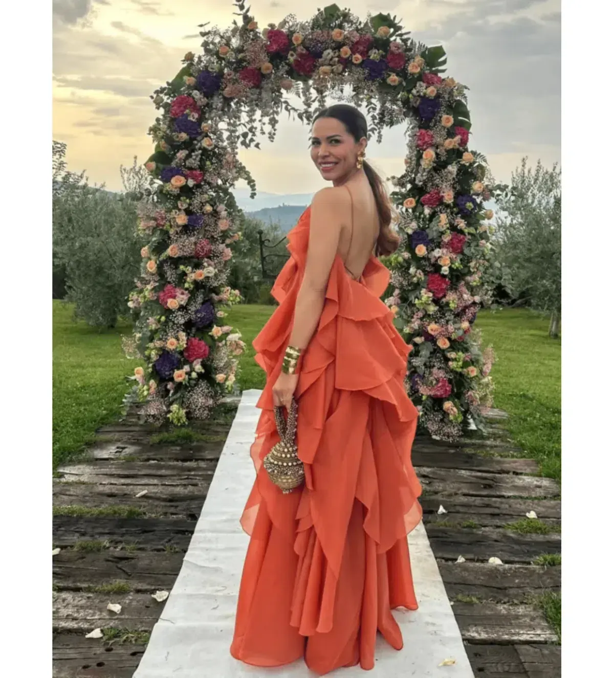 🧡 AJE Pandorea Gown Size 14 in Coral Clay / Rust Brown / Orange Maxi Dress🧡 - Image 10