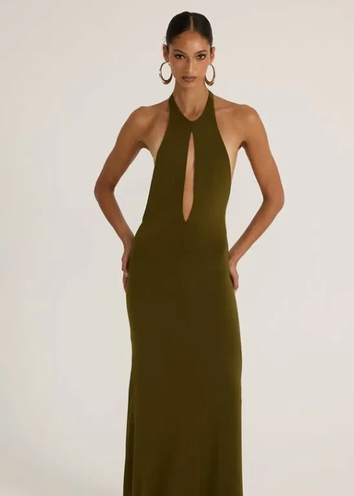 Ance Gria Florence Maxi Dress Olive 8 - Image 1