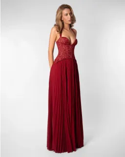 Fenity Gaia Dress in Red Size S for rent on The Volte - image 4