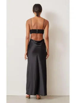Bec & Bridge Seraphine Plunge Midi Dress in Black Size AU 6 for rent on The Volte - image 3