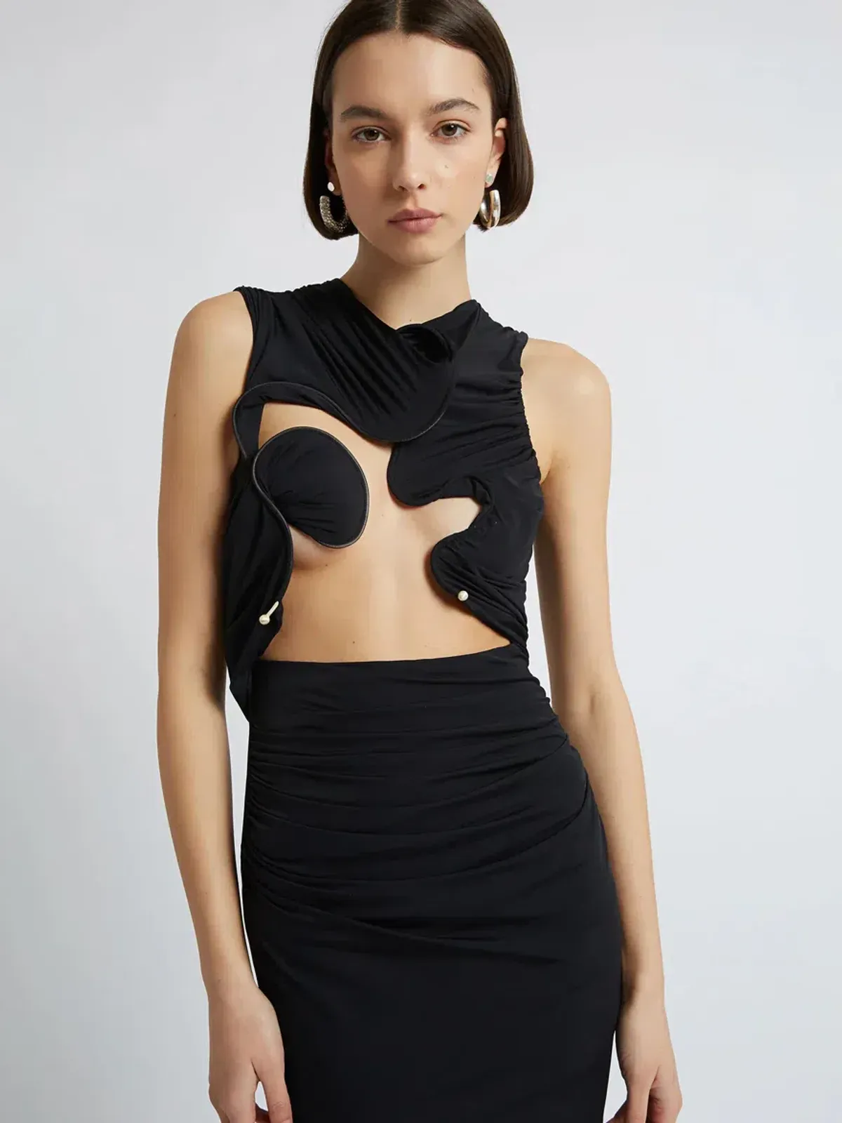 Christopher Esber Venus Tank Dress Black Size 8 Small S - Image 2