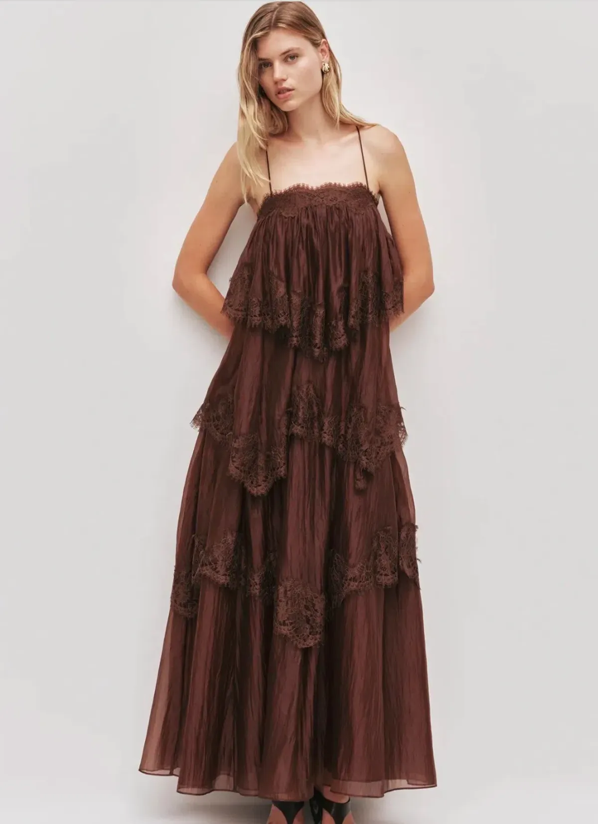 AJE OPHELIA LACE GOWN SZ 12 - Image 2