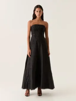 🖤 AJE Soundscape Maxi Dress – Black – Size 12 AU Strapless Formal Gown🖤 for rent on The Volte - image 1