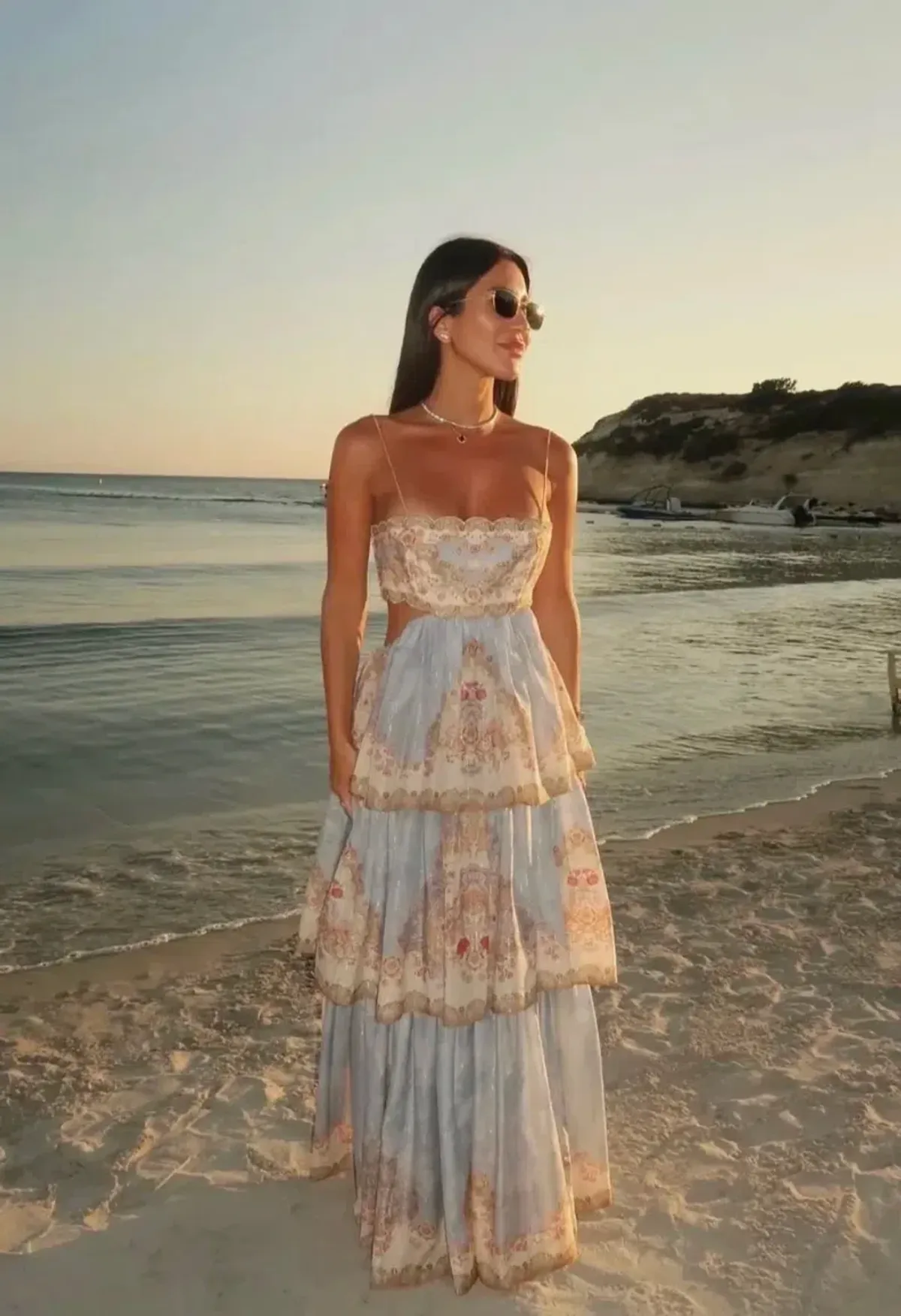 ZIMMERMANN DAYLIGHT TIERED MAXI DRESS SZ 2/ AU12 - Image 1