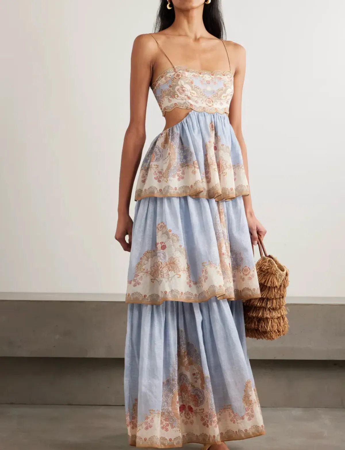 ZIMMERMANN DAYLIGHT TIERED MAXI DRESS SZ 2/ AU12 - Image 2