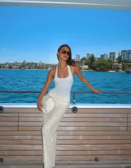 BENNI Ariel Maxi Dress In Ivory Shell Marshmallow | Size AU 8 for rent on The Volte - image 2