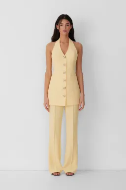 The Wolf Gang Irida Vest Mini Dress in Butter Yellow Size 12 for rent on The Volte - image 6