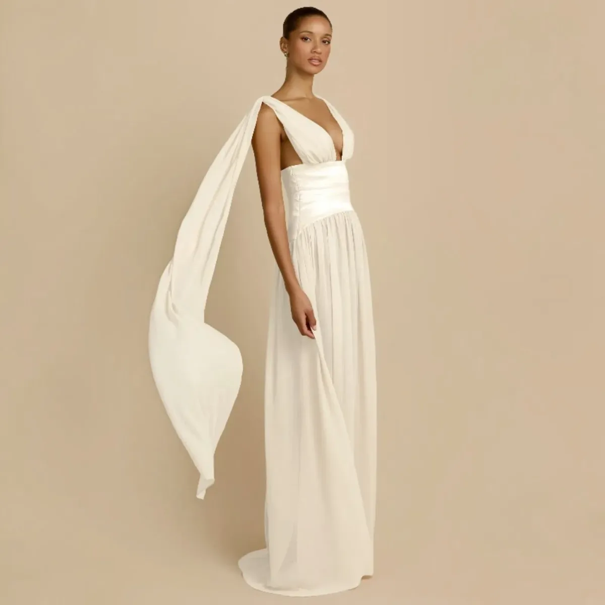 Arcina Ori Ramona Dress In Ivory Size Medium - Image 2
