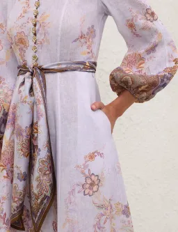Zimmermann Luna Button Midi Dress - size 1 for rent on The Volte - image 4
