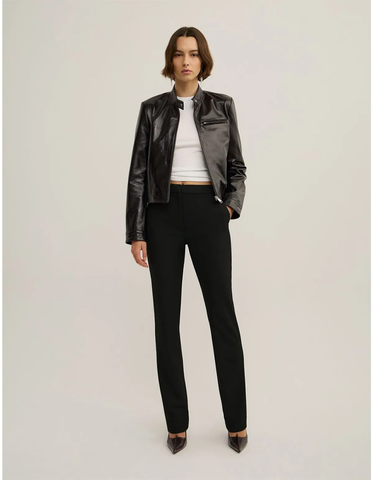 Witchery Bootcut Pants Size 8 AU Black - Image 2