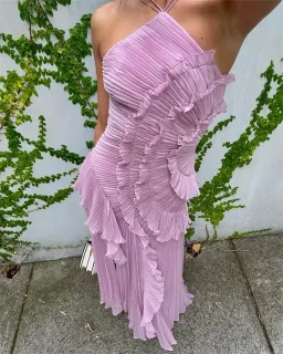 Emelia Emma Ruffle Dress Size 8  for rent on The Volte - image 1