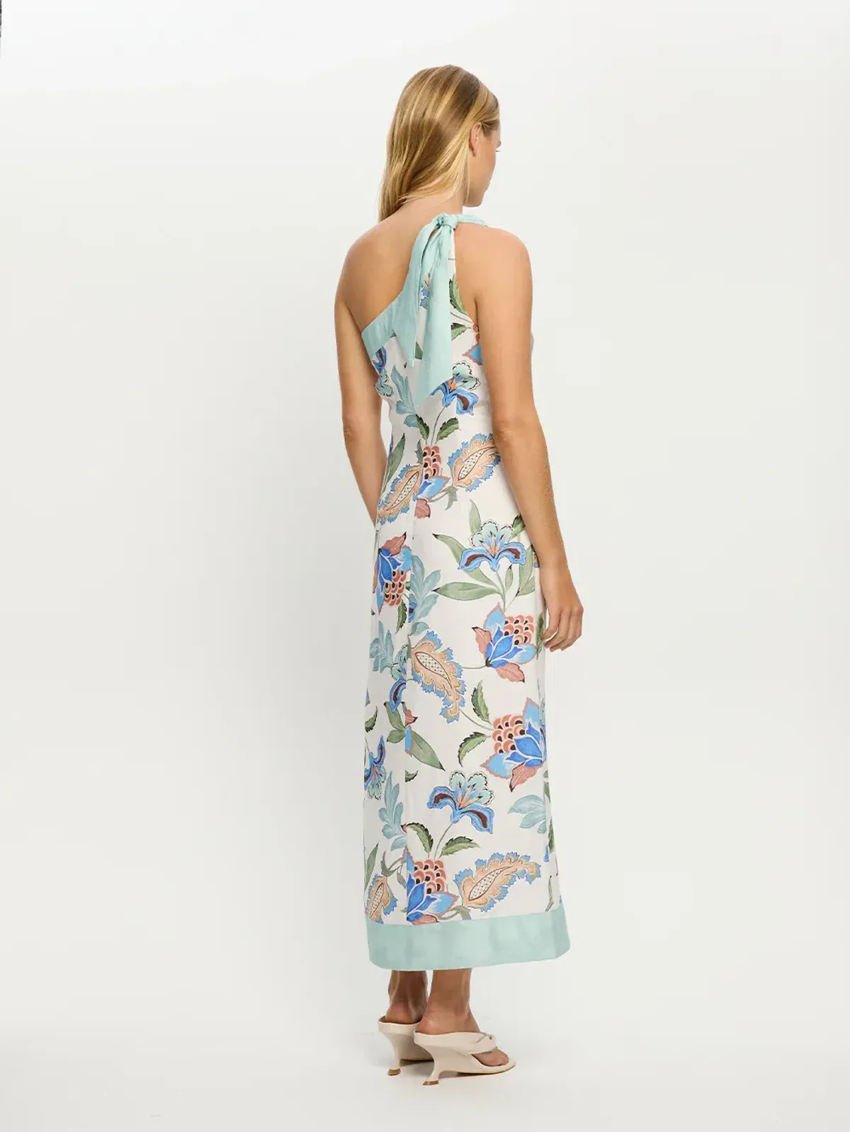 Kivari Azure One-Shoulder Midi Dress - Size 8  - Image 3