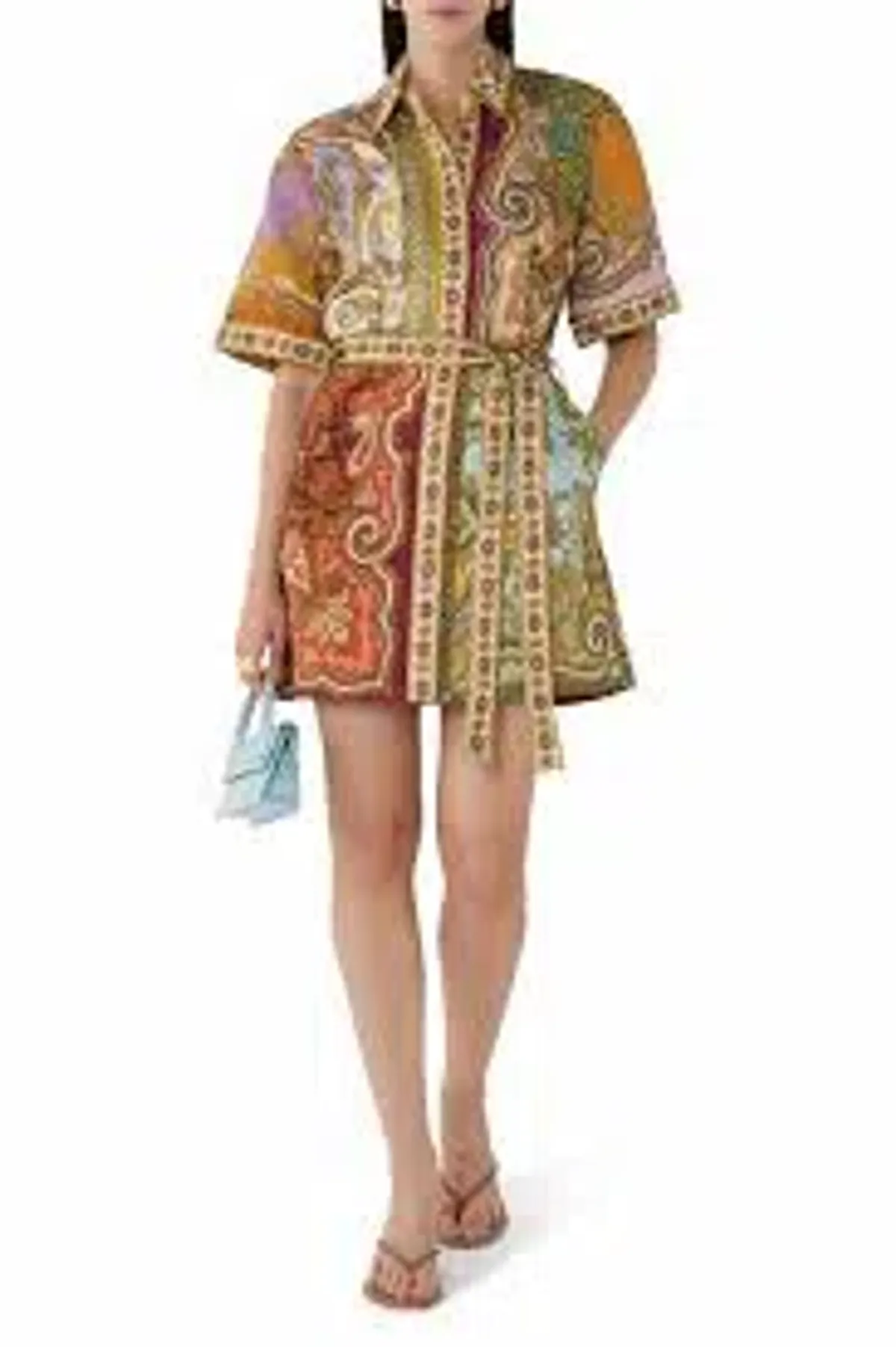 Alemais Clemenza Spliced Mini Dress Size 6 - Image 1