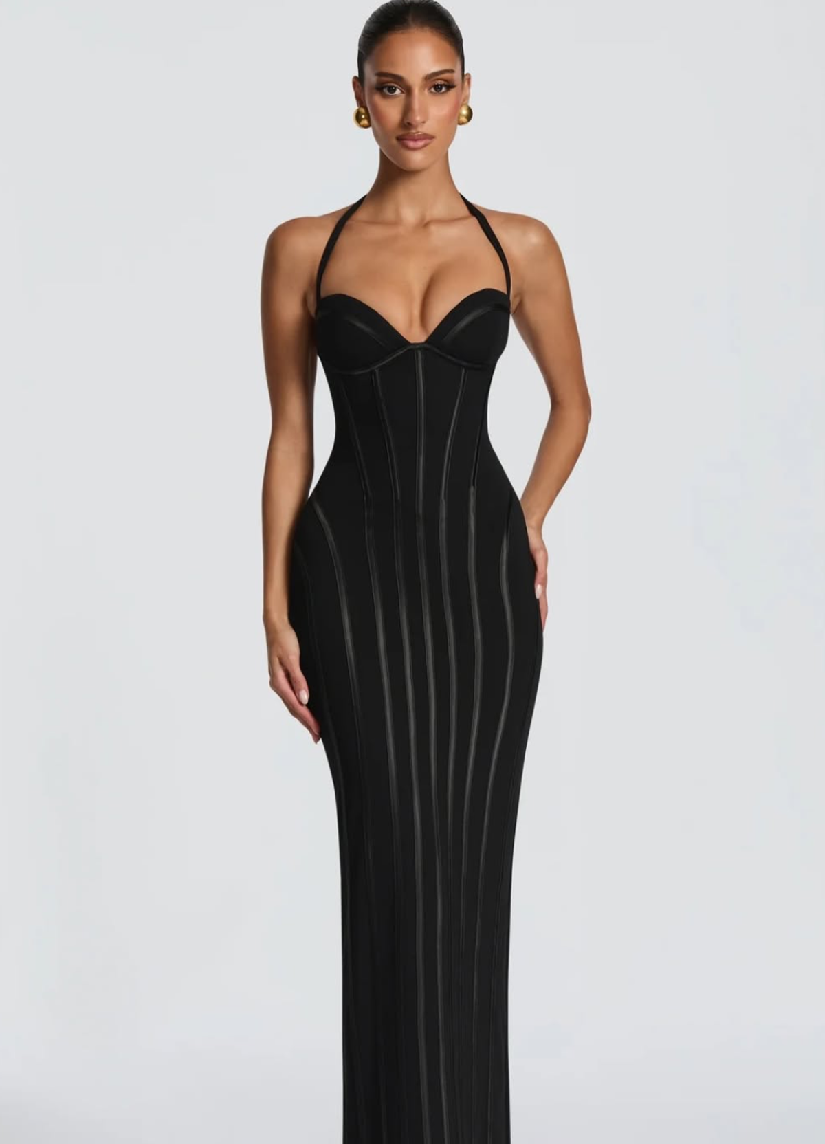 Babyboo Fashion Nigella maxi dress black 6 - Image 1