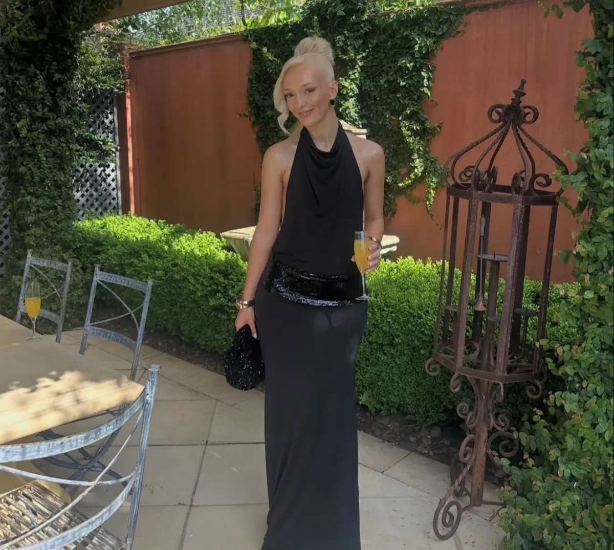 ANCE GRIA ADELE GOWN BLACK SIZE XS - Image 2