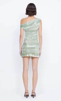 Bec & Bridge Brydie Asym Mint Sequin Mini Dress for rent on The Volte - image 2