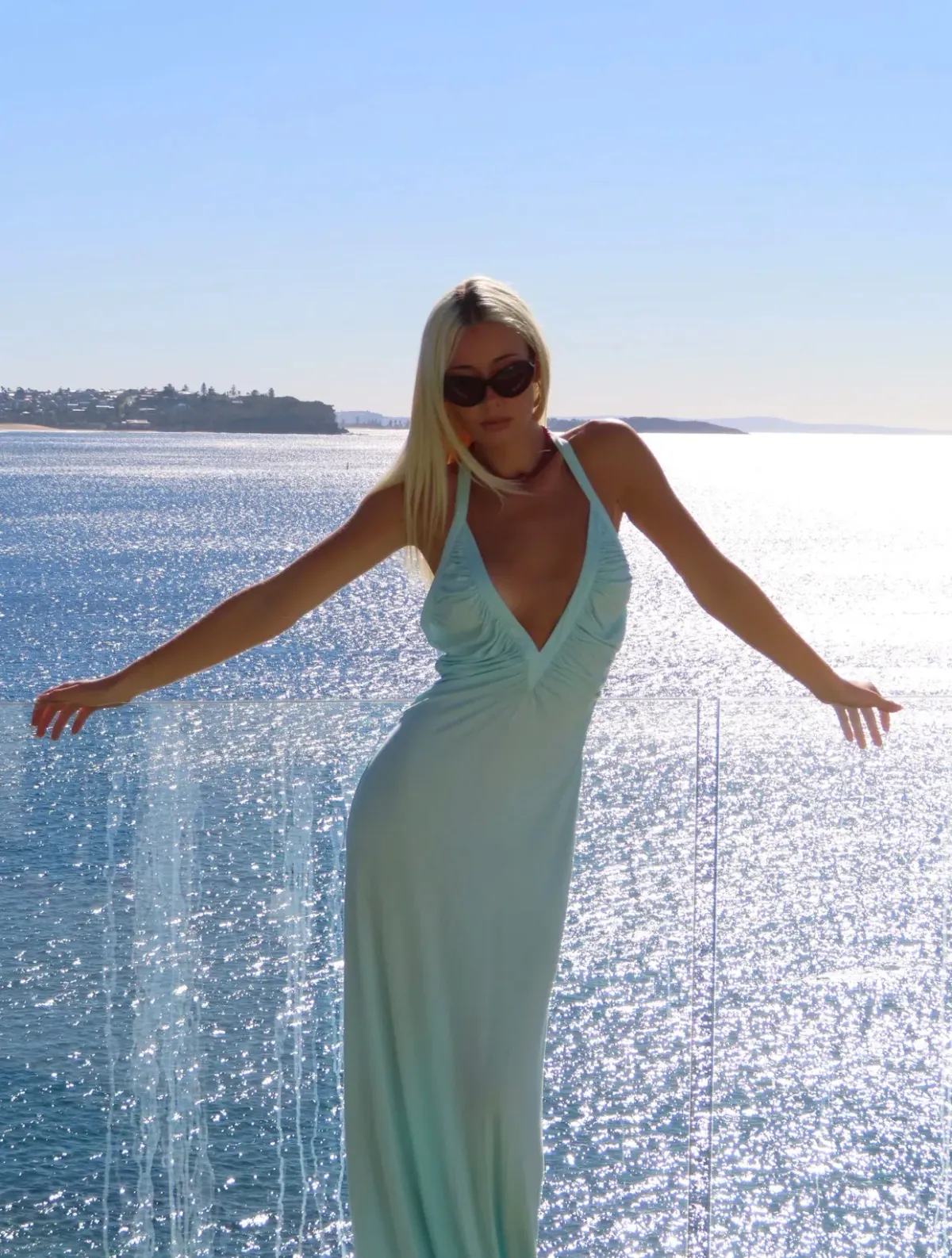 Solamusa Angelina Maxi in Aqua - Image 5