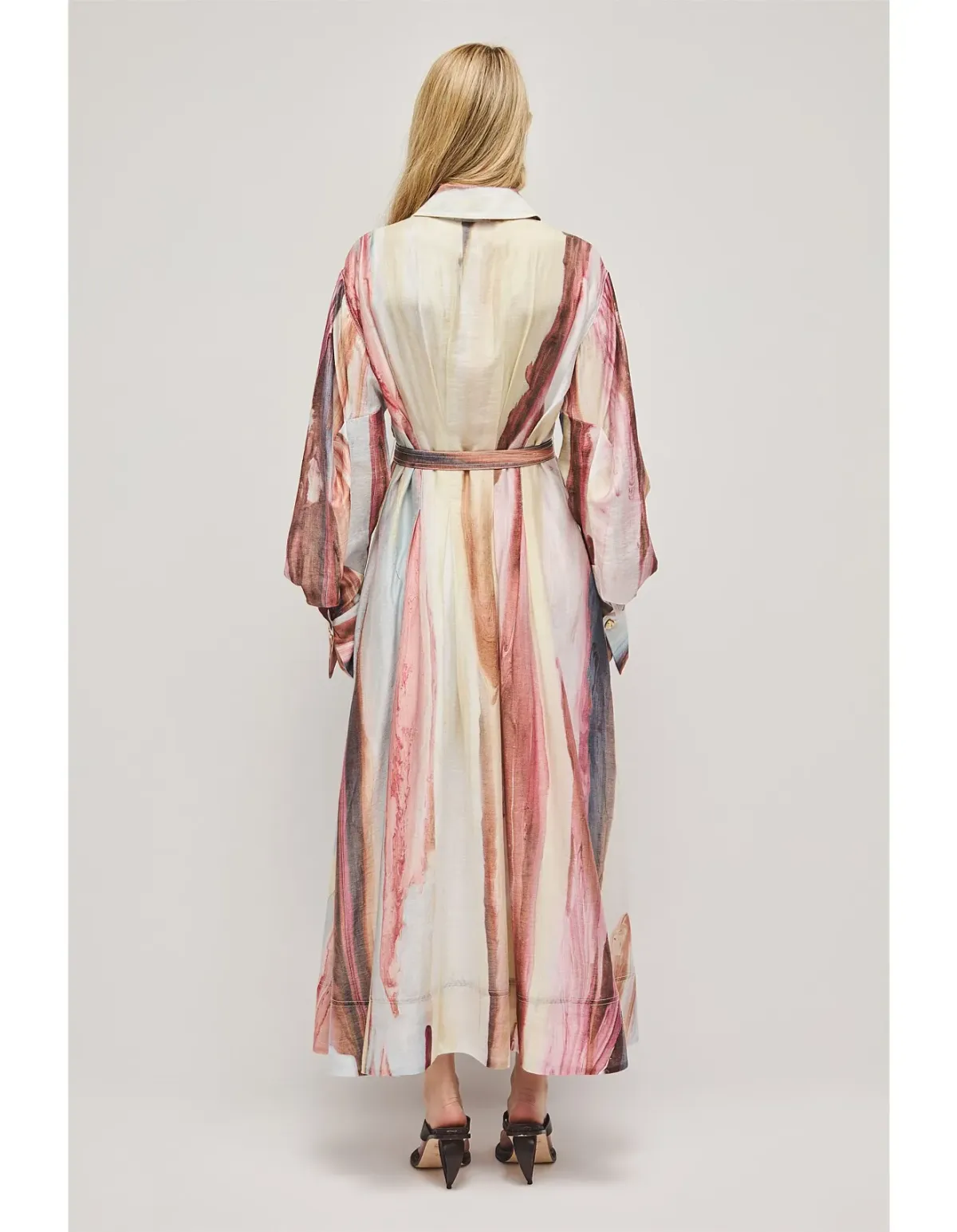 Aje Murphie Midi Dress Pink Size 8 - Image 4