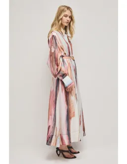 Aje Murphie Midi Dress Size 8 Pink Reverie for rent on The Volte - image 2