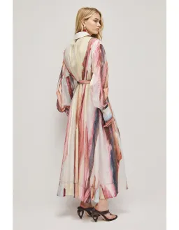 Aje Murphie Midi Dress Size 8 Pink Reverie for rent on The Volte - image 3