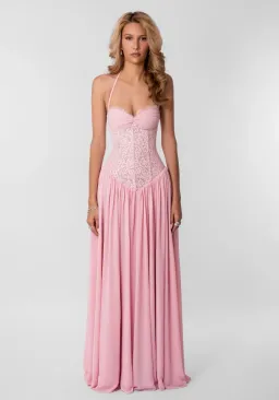 Fenity Faye Maxi Dress in Pink Size S for rent on The Volte - image 3
