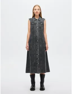 Neuw Denim Chelsea Denim Midi Dress L Alphaville for rent on The Volte - image 1