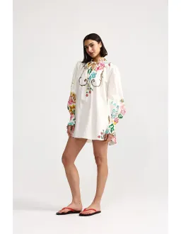 Aston Studio Elie Dress Size 6 AU Antique Bouquet for rent on The Volte - image 2