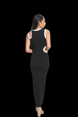 SIR Evalina Cut Out Maxi Dress Black Size 2 / AU 10 for rent on The Volte - image 2