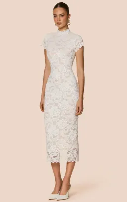 NOOKIE Alessia Midi in White Lace Size XS (AU 6) for rent on The Volte - image 1