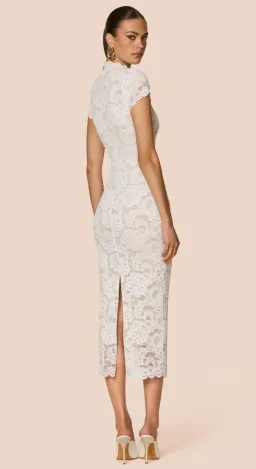 NOOKIE Alessia Midi in White Lace Size XS (AU 6) for rent on The Volte - image 3