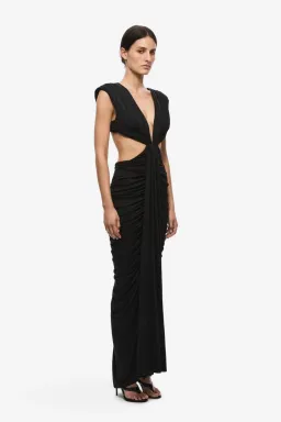 The Solacia Cupro Dress Black Size XXS (Au 4-6) for rent on The Volte - image 2