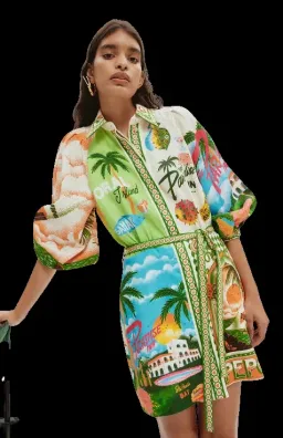 Alemais Paradiso Mini Dress Multi Size 8 for rent on The Volte - image 1