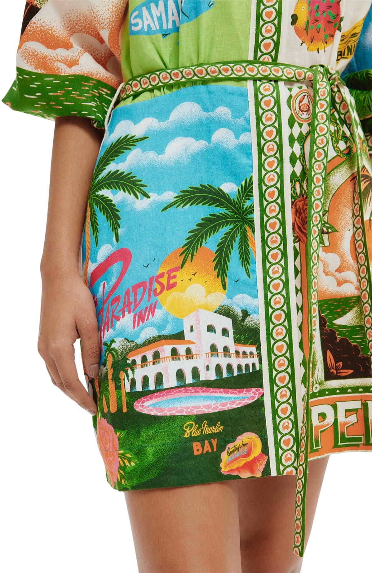 Alemais Paradiso Mini Dress Multi Size 8 - Image 2
