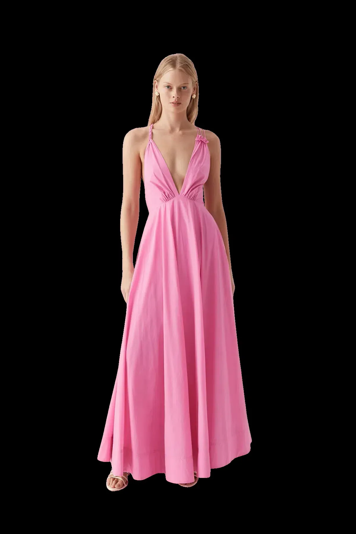 Aje Vellum Maxi Dress Pink Size 12 - Image 1