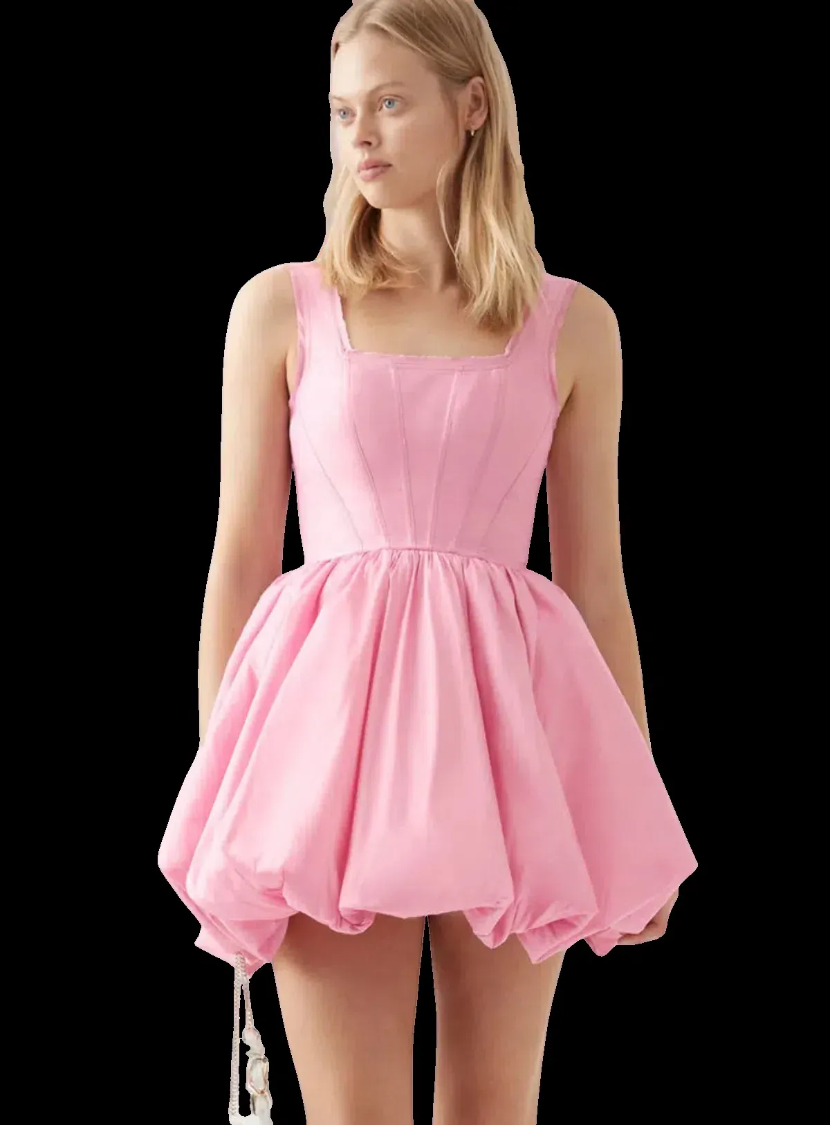 Aje Suzette Bubble Mini Dress Pink Size 8 - Image 1