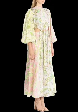 Alemais Marta Cut Out Midi Dress Multi Size 8 for rent on The Volte - image 2