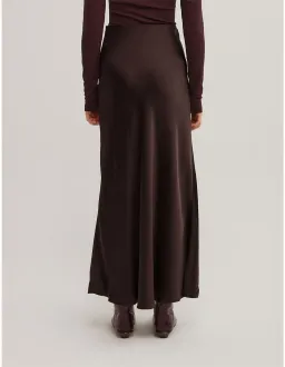 Witchery Bias Slip Skirt Size 14 AU Espresso for rent on The Volte - image 4