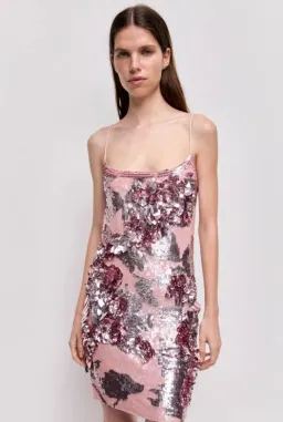 Aje Halo Mini Sequin Dress - size 6/XS for rent on The Volte - image 2