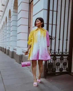AJE Cloud Burst Smock Mini Dress | Size 12 for rent on The Volte - image 1