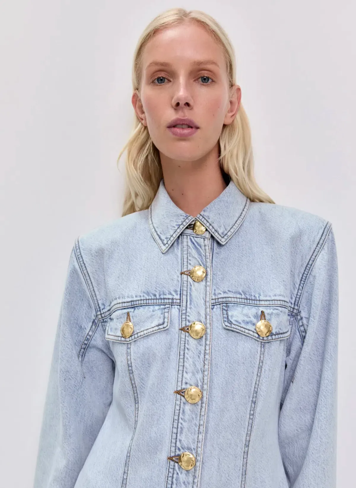 Aje NOA DENIM MAXI DRESS - Image 3