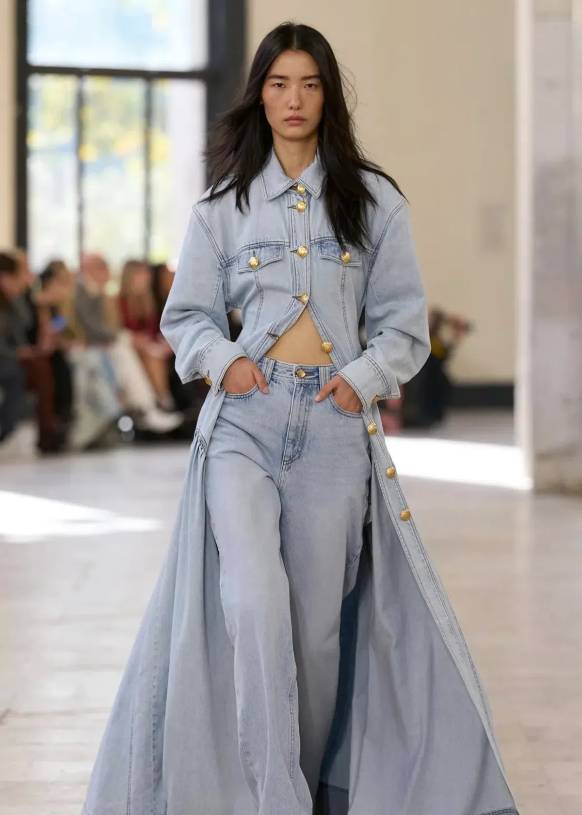 Aje NOA DENIM MAXI DRESS - Image 2